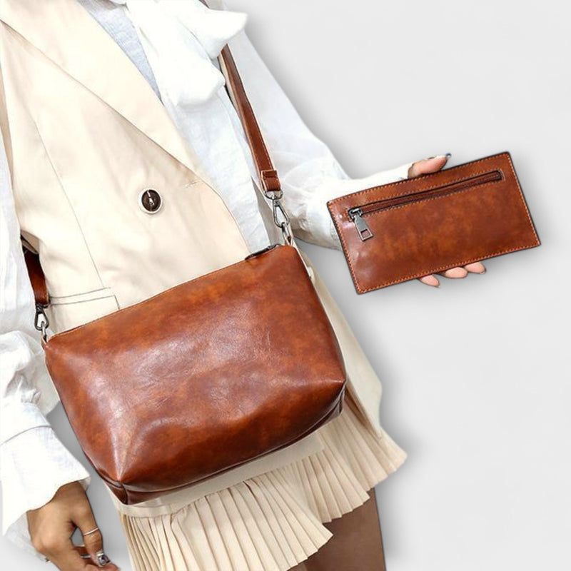 Lora. - 4-delige Vintage Tas Set