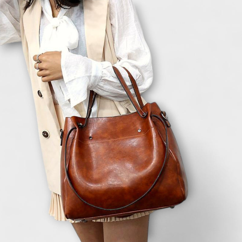 Lora. - 4-delige Vintage Tas Set