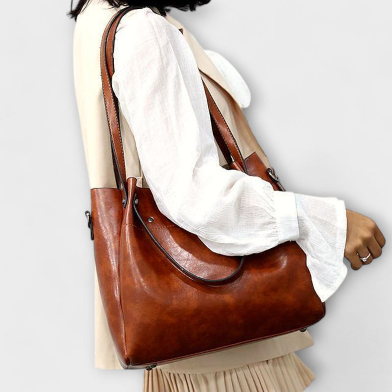 Lora. - 4-delige Vintage Tas Set