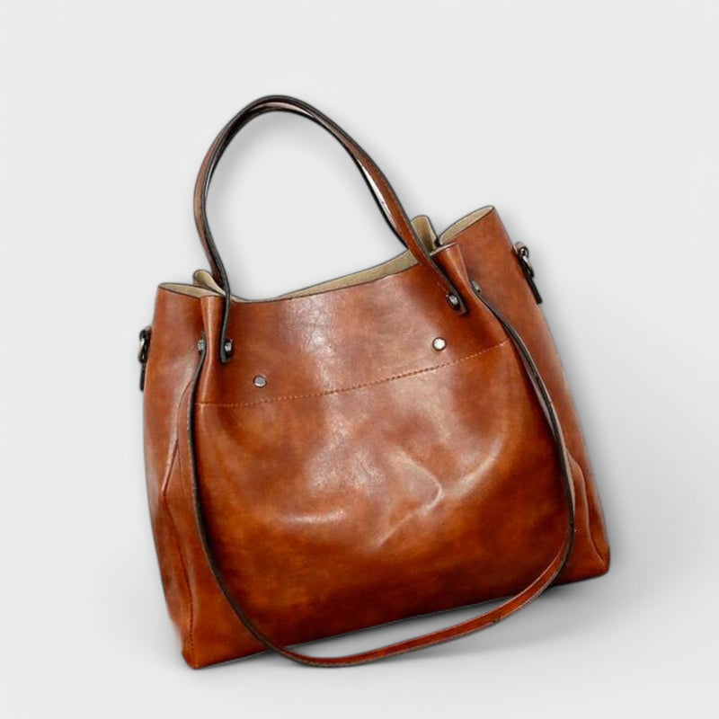 Lora. - 4-delige Vintage Tas Set