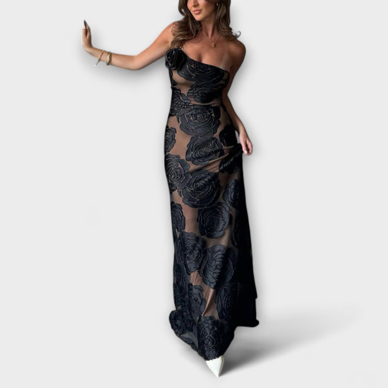 Sara - Bloemen Maxi Jurk