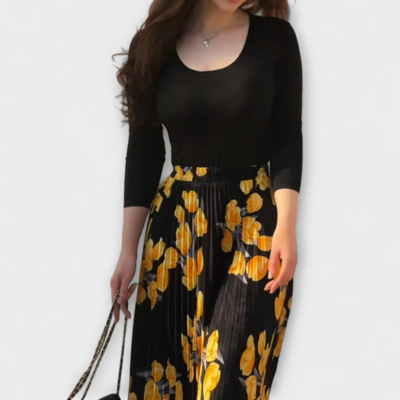Violette - Geplooide Rok en Top Ensemble