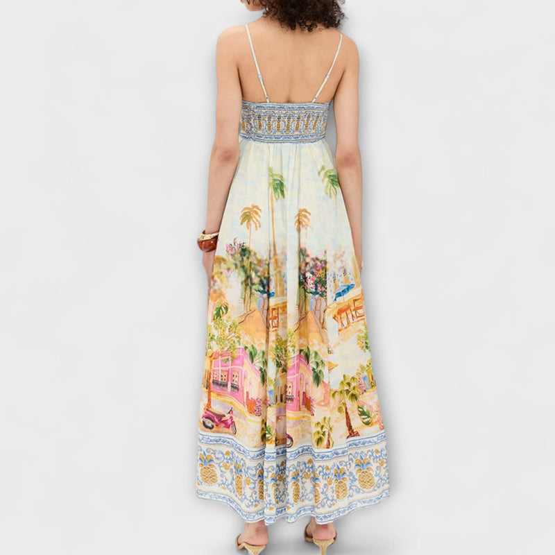 Lumen - Aracati Multicolor Maxi Jurk
