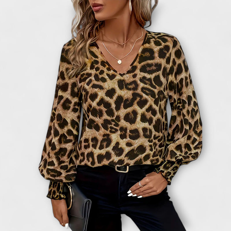 Stijlvolle Blouse met Luipaardprint