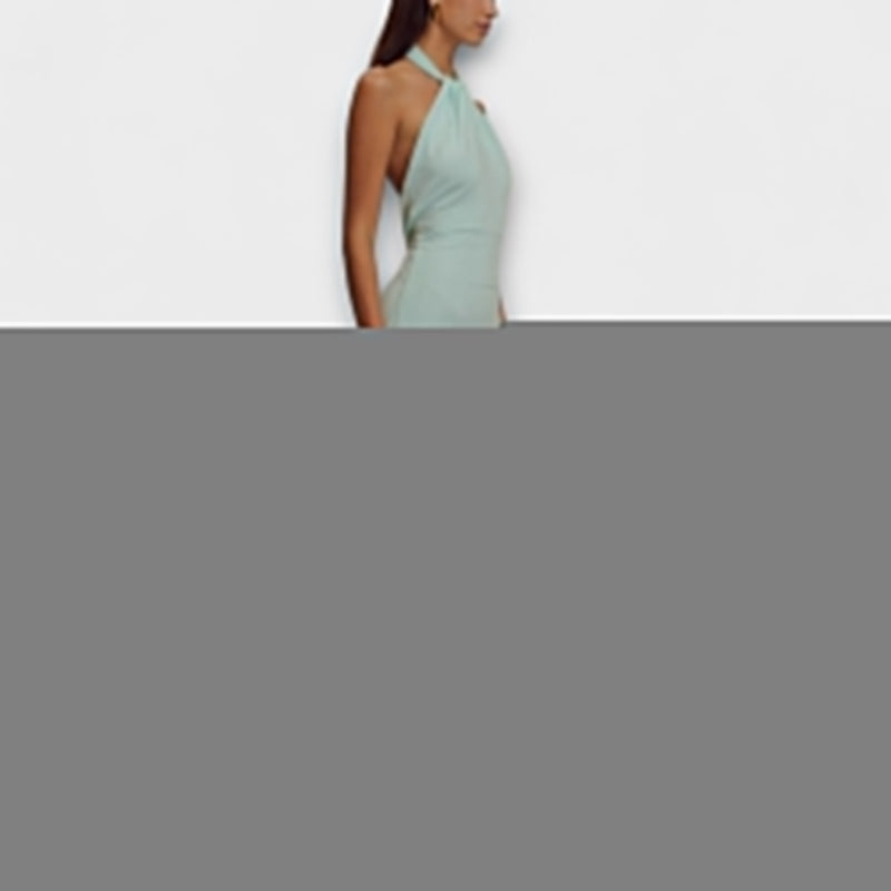 Lagoon - Slinky Halter Maxi Jurk