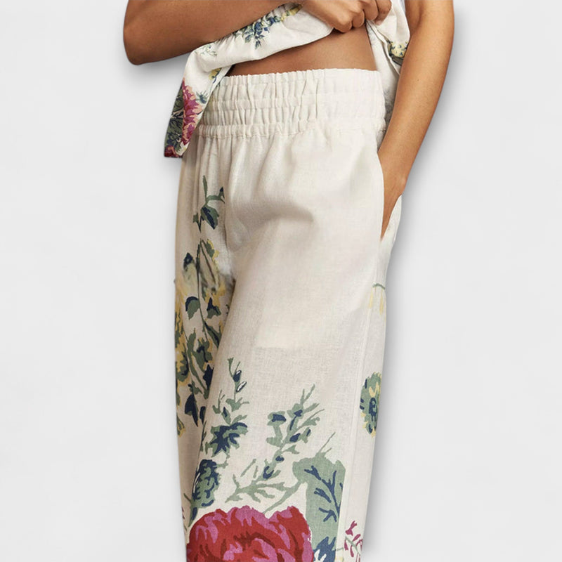 Indigo - Zomer Bloemenpatroon Set