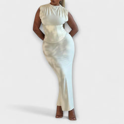 Vesper - Strapless Corset Maxi Jurk