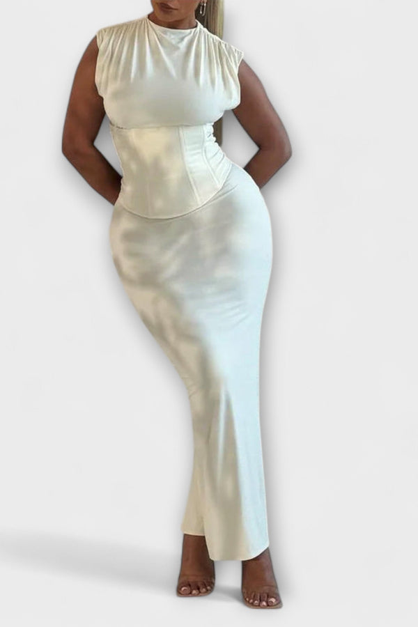 Vesper - Strapless Corset Maxi Jurk