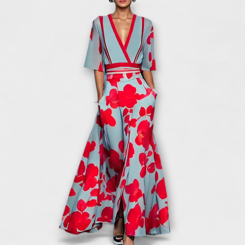 Kali - Milano Stijl Lange Mouwen Jurk