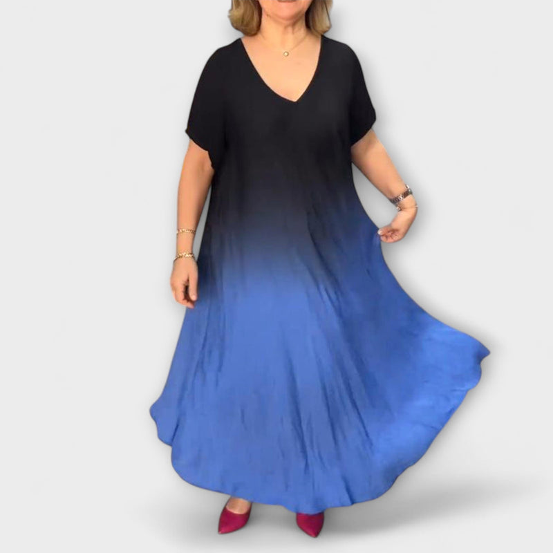 Joan - Luchtige Gradient Maxi Jurk voor de Zomer