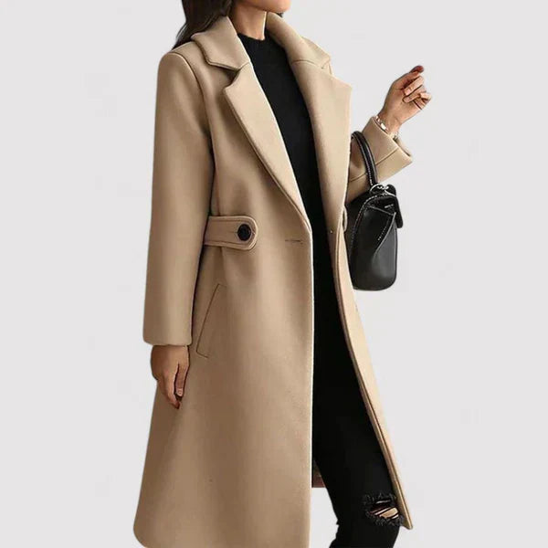 Clara - Wol Coat met Ceintuur