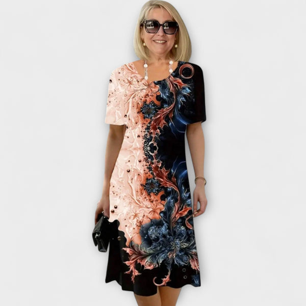 Barbara - Zomer Bloemen Bries Jurk