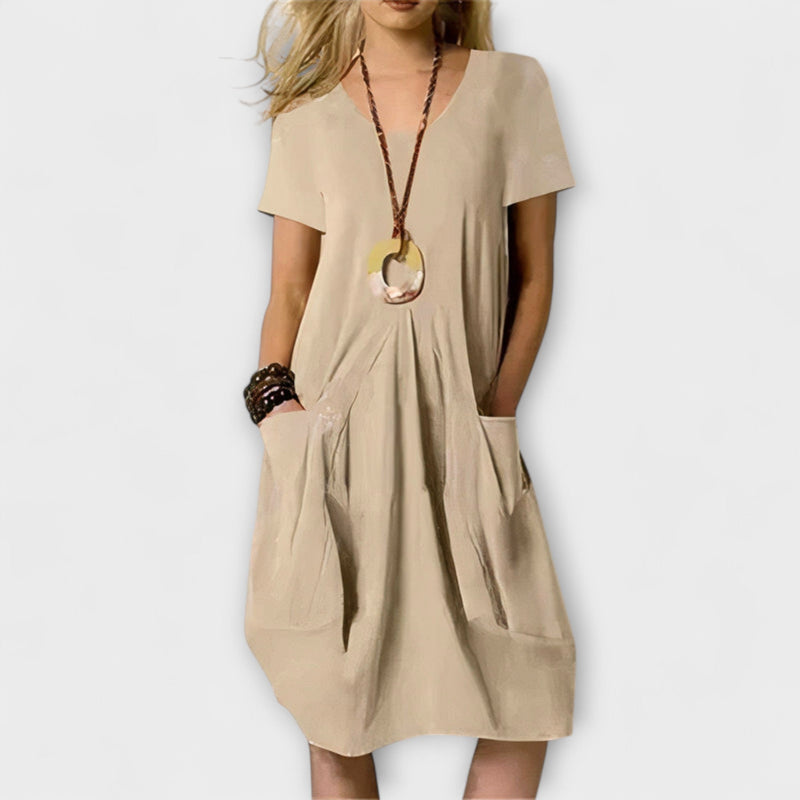 Gabrielle - Luchtige Zomer Maxi Jurk met Zakken