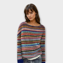 Manonin - Casual & Cozy Gestreepte Trui