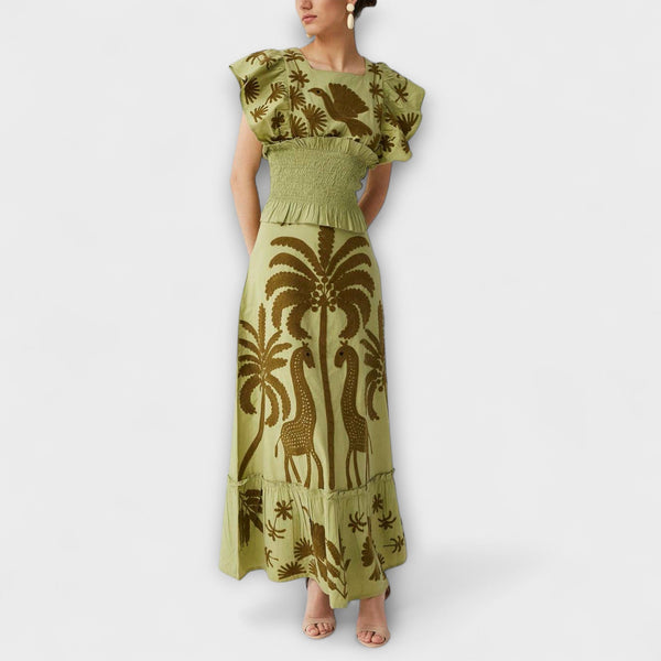 Amy - Chic Palmboom Jurk