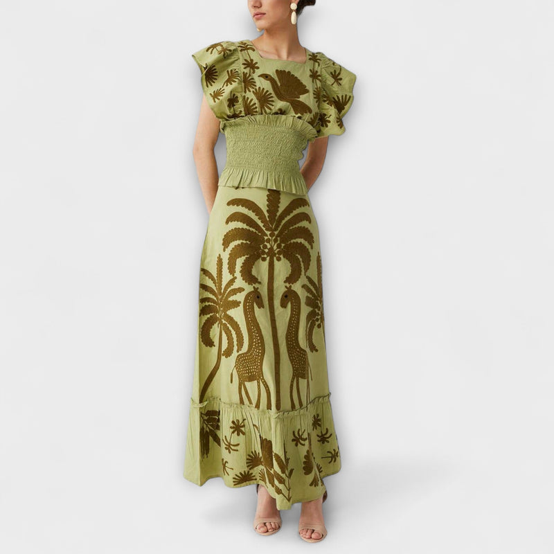 Amy - Chic Palmboom Jurk