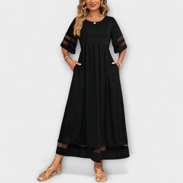 Freya - Klassieke Vintage Mesh Patchwork Zomerjurk