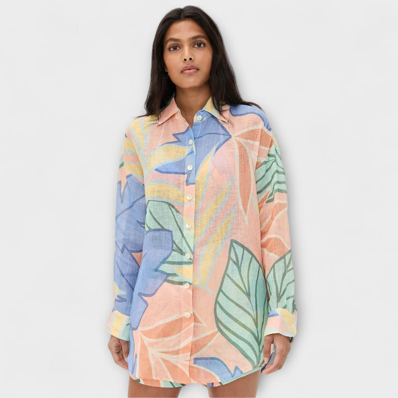 Mary - Tropische Bladeren Print Korte Set van Playa Boyfriend
