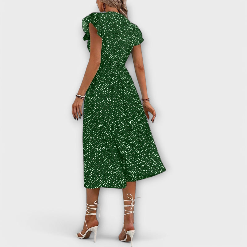 Chique Polkadot Midi-jurk