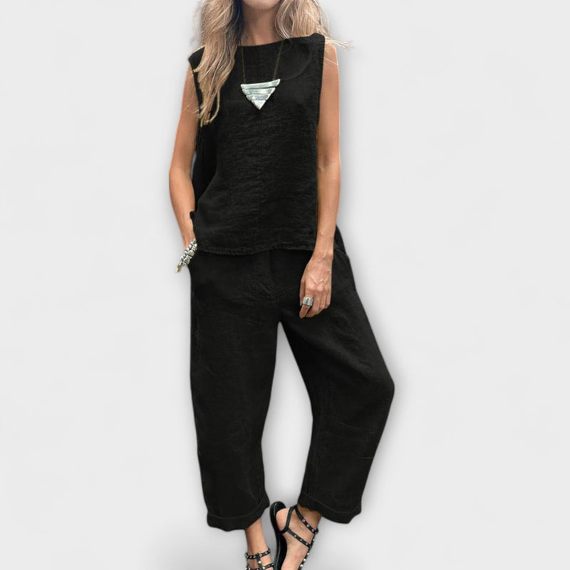 Jennifer - Ontspannen Katoen-Linnen Outfit