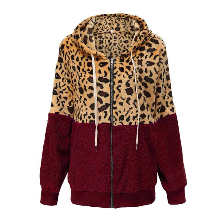 Lea - Fleece Hoodie met Luipaardontwerp