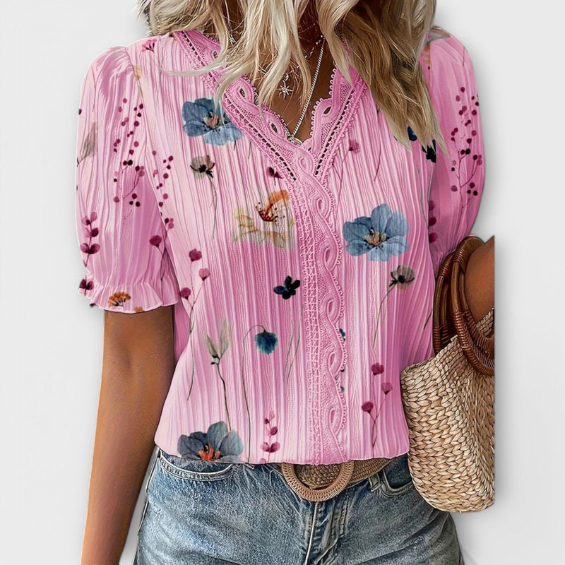 Emily - Modieuze Blouse met V-hals