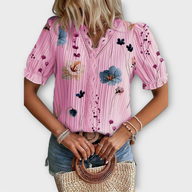 Emily - Modieuze Blouse met V-hals