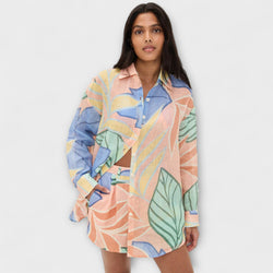 Mary - Tropische Bladeren Print Korte Set van Playa Boyfriend