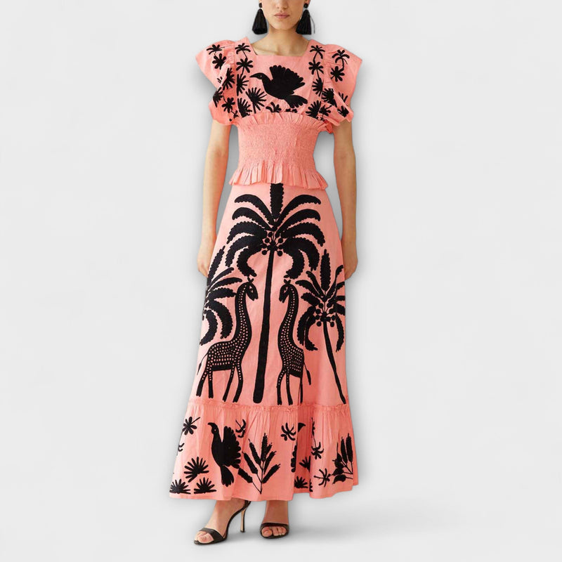 Amy - Chic Palmboom Jurk