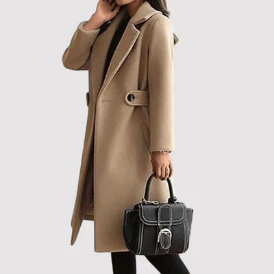 Clara - Wol Coat met Ceintuur