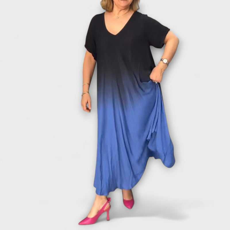 Joan - Luchtige Gradient Maxi Jurk voor de Zomer