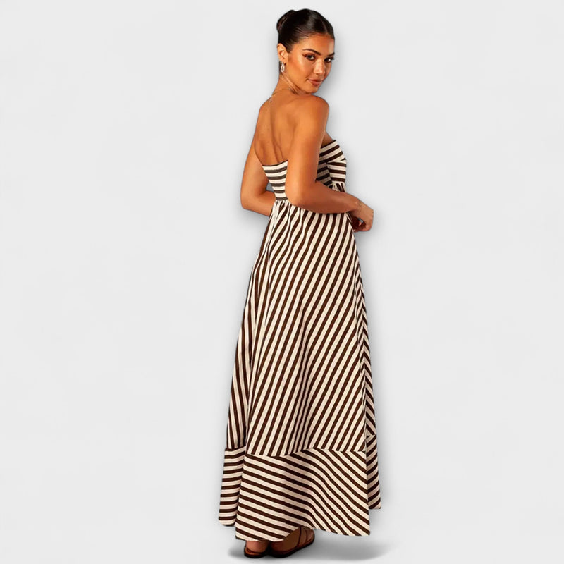 Nocturne Charm Ruffle Maxi Jurk