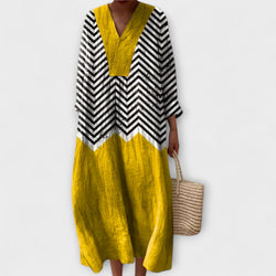 Caroline - Bohemian Maxi Jurk met Levendige Prints