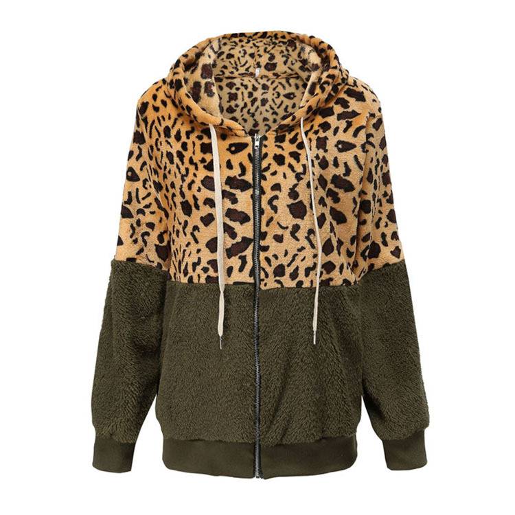 Lea - Fleece Hoodie met Luipaardontwerp