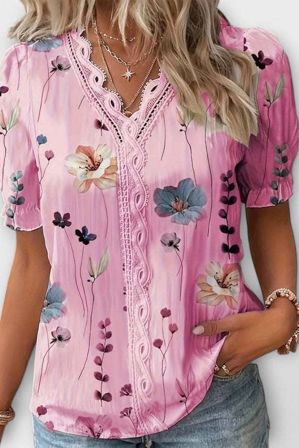 Emily - Modieuze Blouse met V-hals