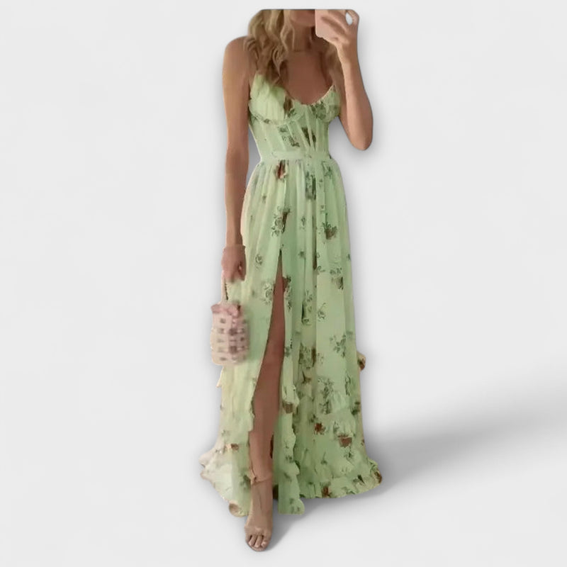 Zaria - Chique Bloemige Elegant Jurk