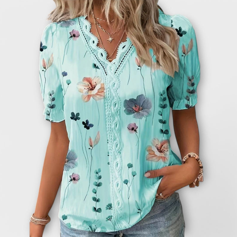 Emily - Modieuze Blouse met V-hals
