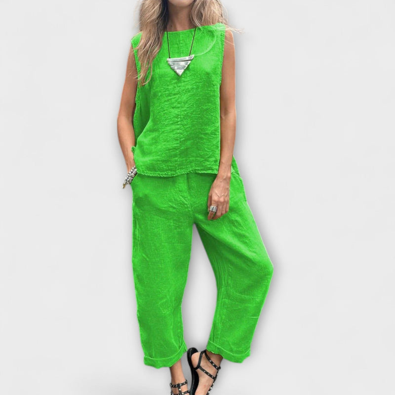 Jennifer - Ontspannen Katoen-Linnen Outfit