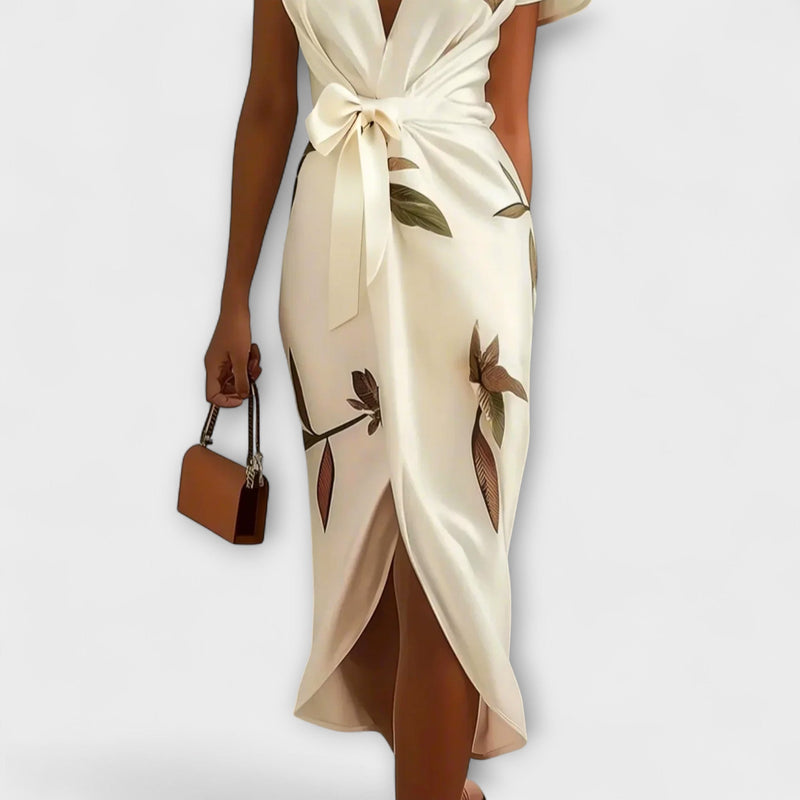 Satin Wrap Jurk