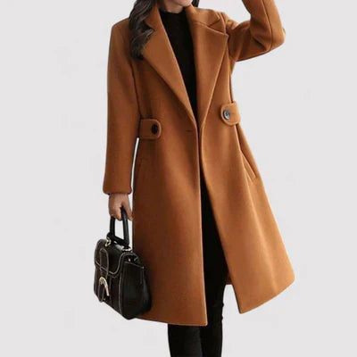Clara - Wol Coat met Ceintuur