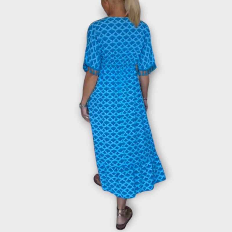 Winona - V-Hals Tassel Jurk voor de Zomer