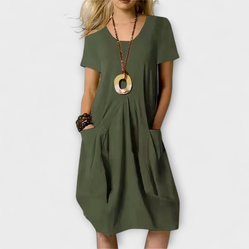 Gabrielle - Luchtige Zomer Maxi Jurk met Zakken