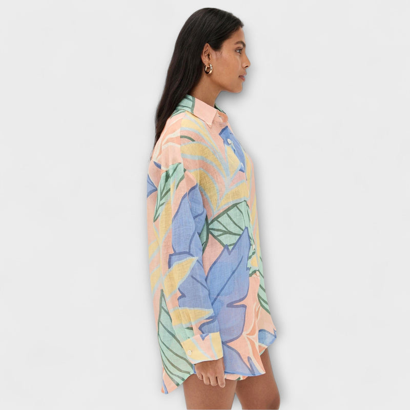 Mary - Tropische Bladeren Print Korte Set van Playa Boyfriend