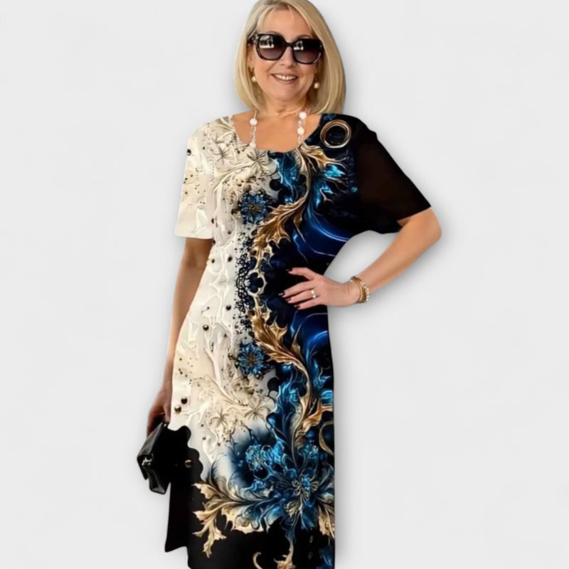 Barbara - Zomer Bloemen Bries Jurk