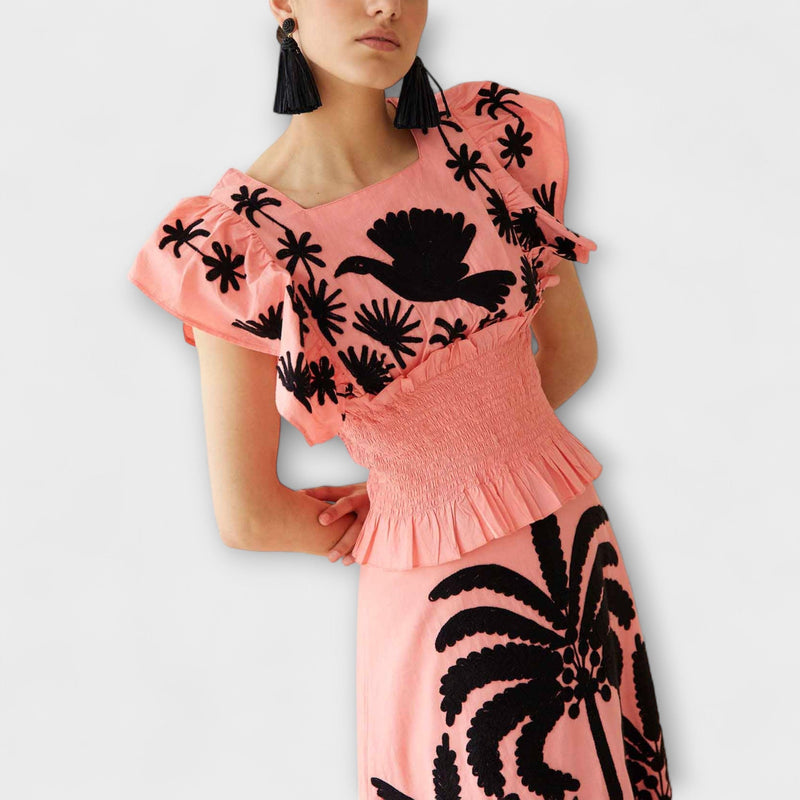 Amy - Chic Palmboom Jurk