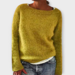 Regine – Effen Kleur Gebreide Trui