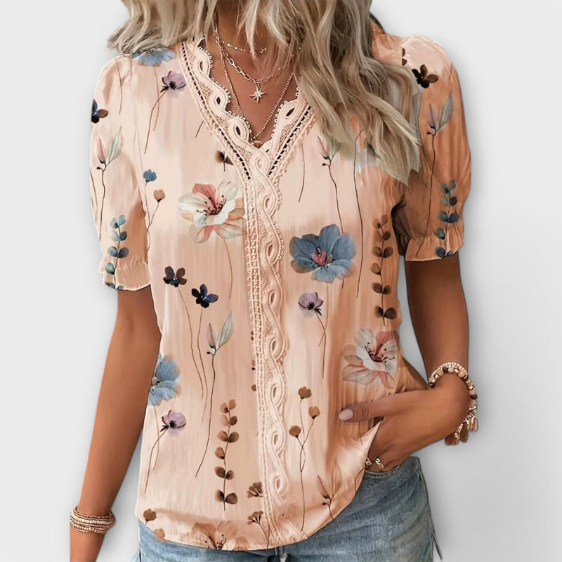 Emily - Modieuze Blouse met V-hals