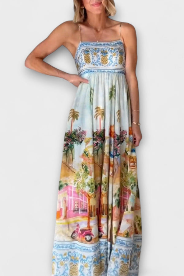 Lumen - Aracati Multicolor Maxi Jurk