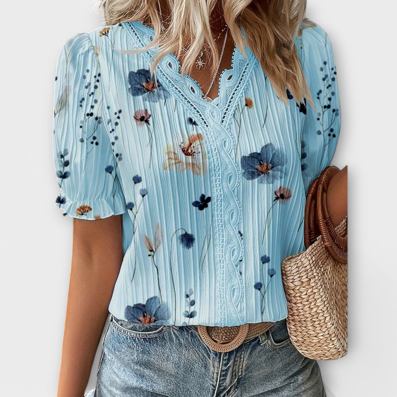 Emily - Modieuze Blouse met V-hals