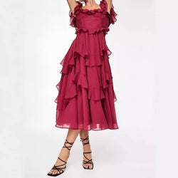Elisa - Jurk met Rimpeldetails